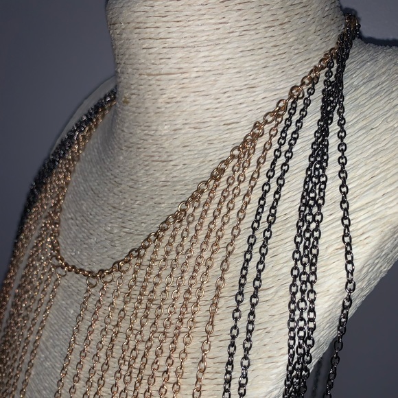 Elegant Multi-Layer Chain Tassel Body Jewelry